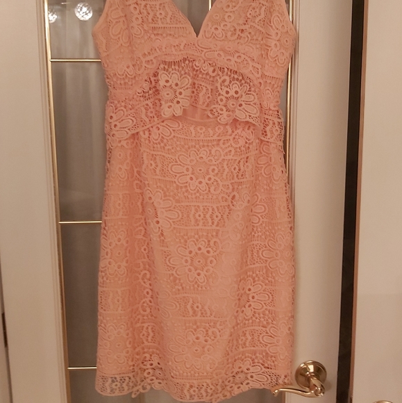 ππPeplum Crochet Lace Summer Dressππ - Picture 2 of 6